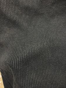 crop black high neck warm