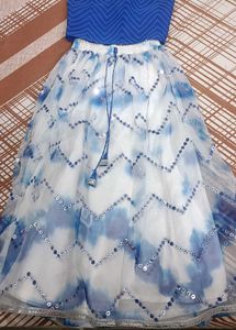 Embroided Lehenga Choli set with long Shrug