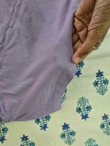 Chic Lavender Cap Sleeve Top