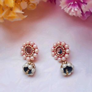 Pearl Jhumka Earrings