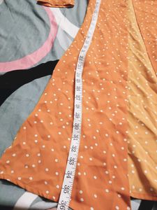 Orange Polka Dot Maxi Dress