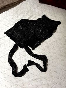 Sequin crop top