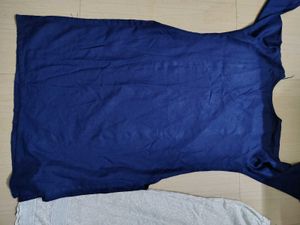 Blue Kurta Set with White Plazzo