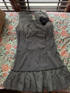 Stylish Black & White Patterned Dress
