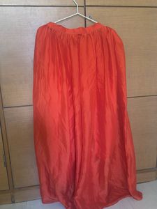 Vibrant Orange Ethnic Dress with 2 duppatas