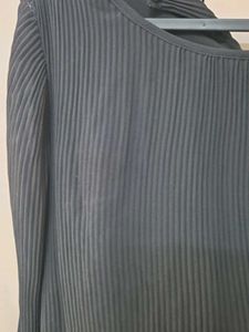 Pleated Long Sleeve Top
