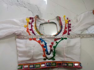 white malti choli