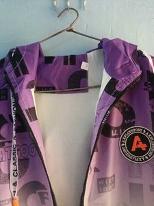 Gradient Print Hooded Jacket