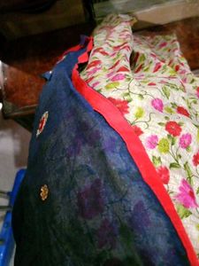 Embellished Dark Blue Kurta