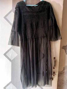 New Chic Black Midi Dress