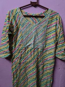 Boho Striped Kurti