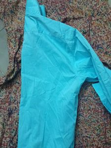 Men's Blue Long Sleeve Dress Shirt