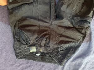 H&amp;M black corduroy trousers