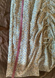 Floral Ruched Pinafore Dress | Sunshine Print