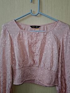 Pink Colour Crop Top