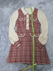Chic Tweed Mini Dress bust 34 waist 28