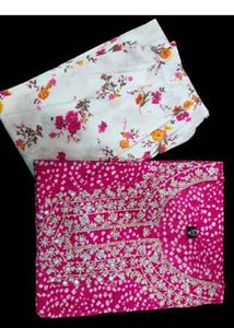 Beautiful Pink Bandhani Kurta Set