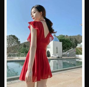 Soneva Red Swim Suit Dress