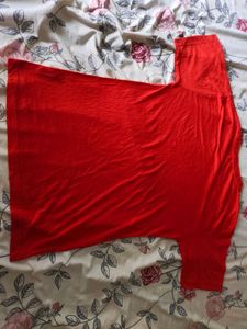Men's Plain Red Crew Neck T-Shirt