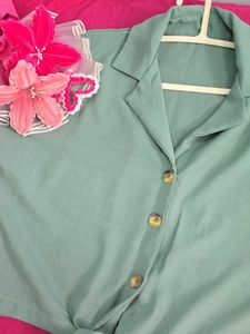 Sale_Cute Oversized Green Shirt #FreeUpSale