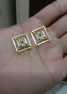 Vintage Gold Plated Floral Earrings