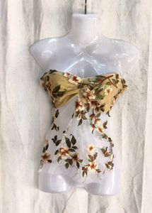 Sheer Embroidered Floral  Top