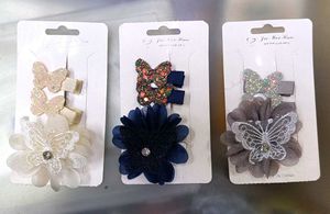 Korean Hair Clips . Set Of 9 Ps