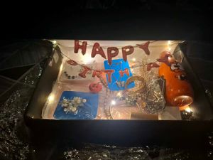 Birthday Gift Box with gifts
