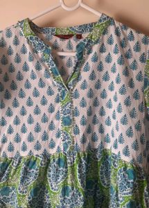 aLL Brand Bohemian Print Flaired Cotton Kurti