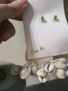 Bohemian Beaded Shell Earrings