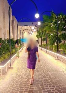 Sparkly Purple Ruched Dress