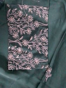 Embroidered Kurta Set with Fringes