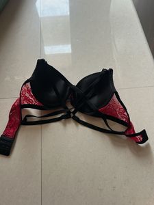 Clovia Pink Lace Bra - 36B