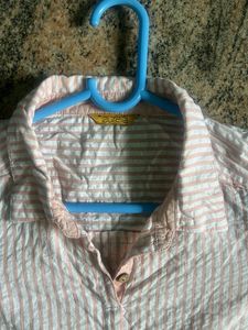 Chic Striped Button-Up kurta