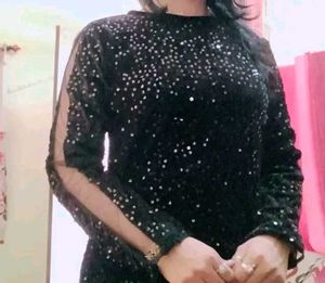 Elegant Black Ethnic Gown