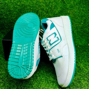 New Balance 550 White Teal Sneakers