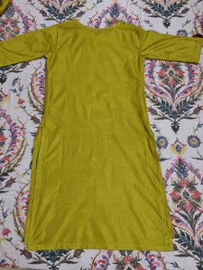 Lucknow Chikankari  Green Embroidered Kurta Set
