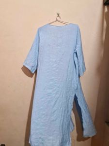 Light Blue Long Kimono Cardigan
