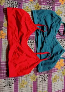 Coral Front Open Bra
