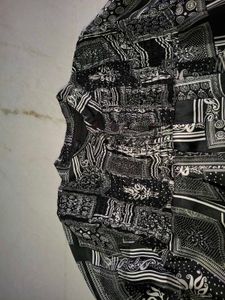 Stylish Black &amp; White Printed Kurta