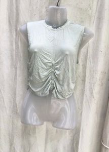30158. Ruched Front Sleeveless Top