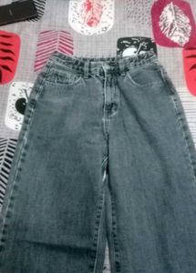 Stylish Wide Leg Denim Jeans