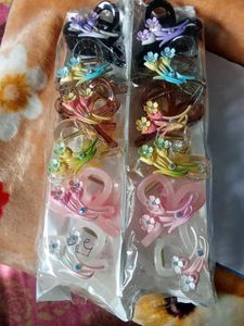 Set of 12 Decorative Hair Claw Clips