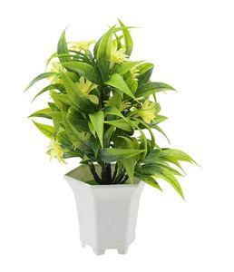 Artificial Potted Plant with Yellow Flowers