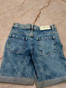 kids weare blue jean short