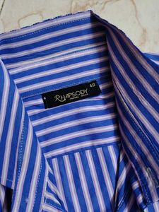 New L size Classic Striped Men's shirt