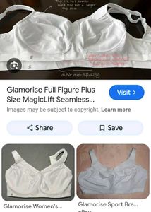 GLAMORISE White Sports Bra