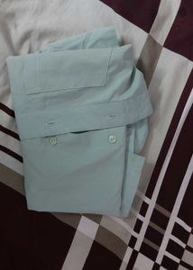 Stylish Men's Light Blue Casual Shirt