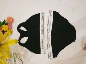 Calvin Klein Black Bra &amp; Panty Set