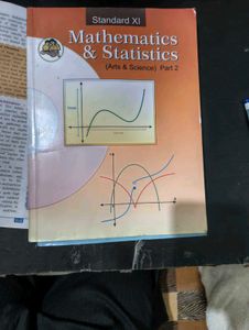 Standard XI Mathematics & Statistics Book (Arts &